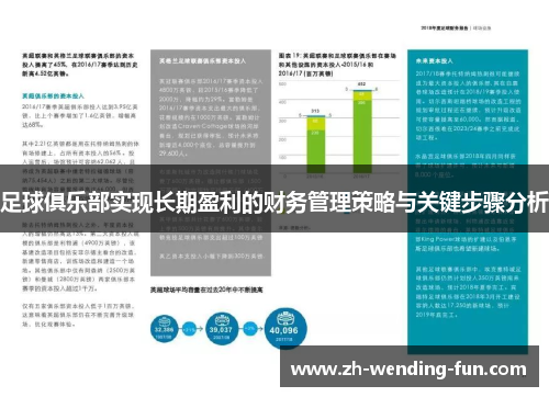 足球俱乐部实现长期盈利的财务管理策略与关键步骤分析 足球俱乐部实现长期盈利的财务管理策略与关键步骤分析